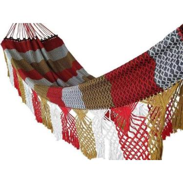 Imagem de rede descanso e dormir bucho de boi casal luxo reforçada - redespotigu