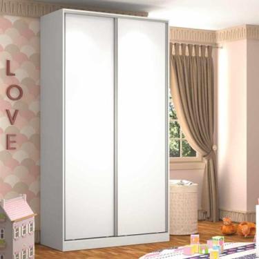 Imagem de Guarda Roupa 2 Portas de Correr RC2005 Linha Roupeiros Emovell, Branco