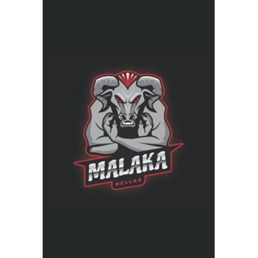 Imagem de Malaka Hellas Helmet Greek Curse T-Shirt: Lined Notebook, Journal, Diary, To-do List or Exercise Book (6 "x 9" 15. 24 cm x22. 86 cm) 120 pages