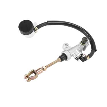 Imagem de Hihaha Freio de pé da bomba do cilindro mestre do freio traseiro com reservatório para Yamaha Banshee 350 1988-2006 Material durável prateado