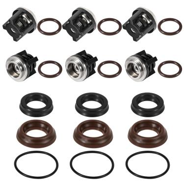 Imagem de Kit de válvulas de retenção de bomba de água AR1828 e kit de embalagem de lavadora de pressão AR1857 compatível com Annovi Reverberi 18 mm RK, RKA, RKV, XRC, substitui Mi-T-M 70-0177