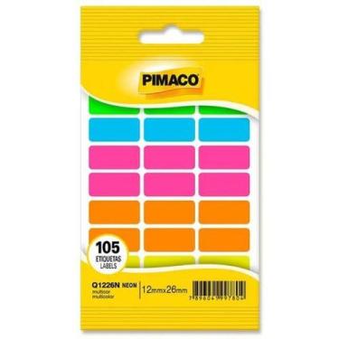 Imagem de Etiqueta Multicolor Neon - Pimaco