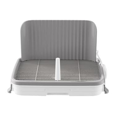 Imagem de Ioensy Cachorro bandeja de pentureiro treinar cachorro Treinamento de cachorro Potty panel robusto pee xixi banheiro, porta de areia de cachorro para cães