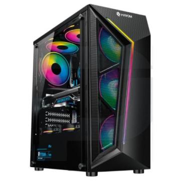 Imagem de Gabinete Pc Gamer Com 4 Fans Rgb Inclusas - Hayom