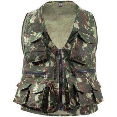 Imagem de Colete Repórter Fotógrafo Pesca Rip Stop Comfort Camuflado - Belli Adv