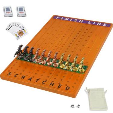 Imagem de Jogo de tabuleiro de corrida de cavalos Jyquorp Horse Race com 11 cava