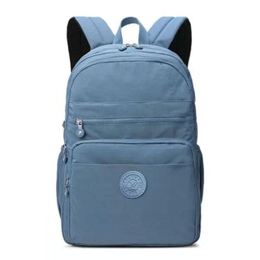 Imagem de Mochila Escolar Infantil A55 com Chaveiro Macaco Azul - GV Bolsas