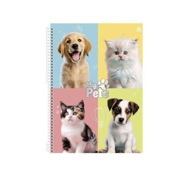 Imagem de Caderno Pequeno A5 My Pets Animais 80 Folhas (4)