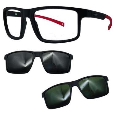 Imagem de Oculos Mormaii 6127 Swap 5 A85 Com 2 Clipons Cinza e G15, Cinza, G15