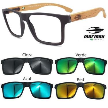 Imagem de Armação Oculos Mormaii Swap Ng 6098 Afl com 4 Clipons CAVR, Afl