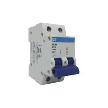 Imagem de Disjuntor termomagnetico mini mdw-c 25a bipolar - cod. 10076431 - WEG