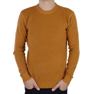 Imagem de Blusa Tricot Masculina Broken Rules Mostarda - 590214-Masculino