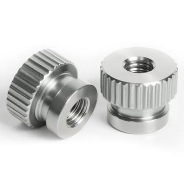 Imagem de (Pacote com 2) Compatível com parafusos de parada deslizante de afinação de trompete Bach Stradivarius e porcas de parada deslizante de 3ª válvula – Peças de reposição de aço inoxidável para ajuste