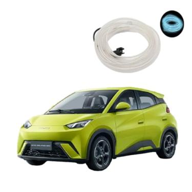 Imagem de Fita LED Decorativa para Painel Automotivo, Compatível com BYD Dolphin Mini, Iluminação Azul