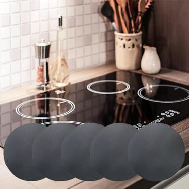 Imagem de 5 Tapete Protetor Fogão Indução Silicone Antiderrapante 22cm