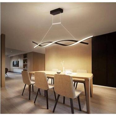 Imagem de Pendente Espiral Led Infinito Dna Mesa Jantar Bancada Ilha