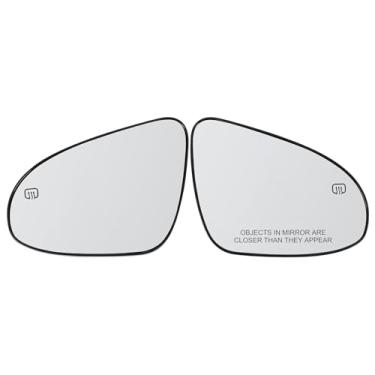 Imagem de LHCDQSKCW Compatível com Toyota Corolla 2014 2015 2016 2017 2018 2019 Substituição de vidro do espelho do lado esquerdo e do passageiro, par espelho retrovisor lateral aquecido com placa de suporte