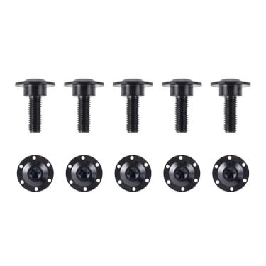 Imagem de Parafusos de disco de freio dianteiro de titânio preto, parafusos de disco de freio compatíveis com Harley Touring Road Glide, Street Glide 2008-2023