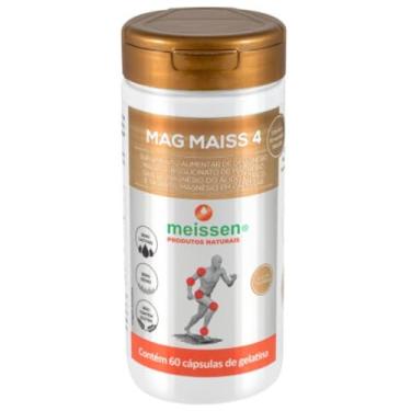 Imagem de Magnésio Meissen Mag Maiss 4 Malato Bisglicinato Taurato Citrato Alta Absorção Suplemento 60 Cápsulas
