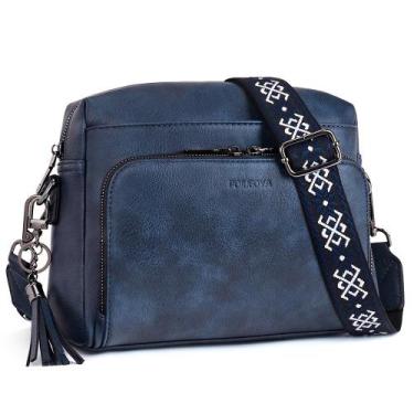 Imagem de Bolsa tiracolo POIUGOYA em material vegano moderno para mulheres