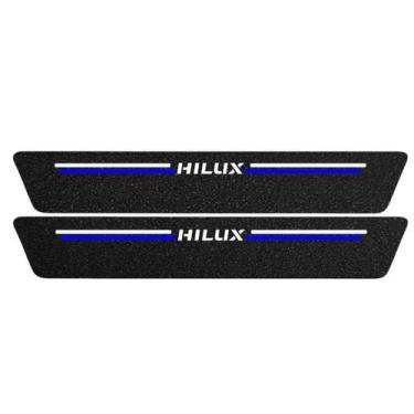 Imagem de Kit Soleira Protetora Porta Premium Blue PVC - Hilux 2 PT - Jhow Adesi