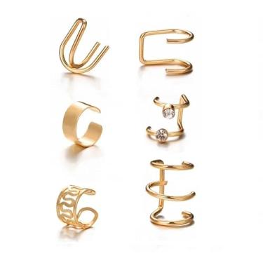 Imagem de 06 Piercing Fake Auricular Ear Cuff Falso Orelha Mod 02