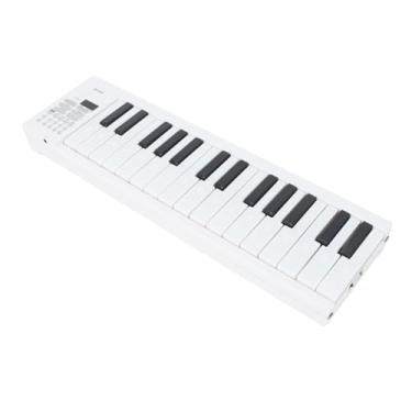 Imagem de 61 Teclado de Piano Dobrável, Instrumento Eletrônico Portátil Com Gravação, Reprodução e Som Rico para Iniciantes e Entusiastas da Música