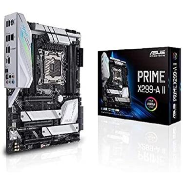 Imagem de Asus Placa mãe Prime X299- A II ATX (Intel X299) LGA 2066, 12 IR3555 Power Stages, DDR4 4266 MHz, Triple M.2, USB 3.2 Gen 2 Type-C, Intel LAN e Aura Sync RGB Lighting