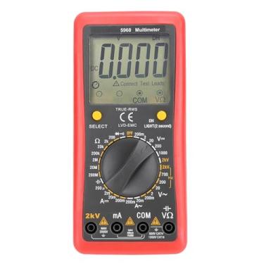 Imagem de Testador de Multímetro Digital, 2000v 200Ma 20mΩ Smart Anti -Burning Tonsing Current Medidor, Testador de Tensão Digital Testes de Baterias, Corrente, Resistência, Diodos,