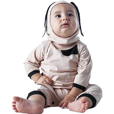 Imagem de Fantasia De Cachorro Bebê Masculino Com Gorro e Orelhas G 6-9 Meses