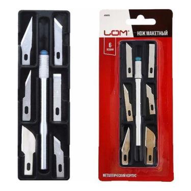 Imagem de Estilete Precisão Cartonagem Scrapbook Maquete 06 Lâminas - Monaliza