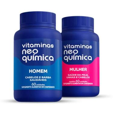 Imagem de Kit Vitamina Neo Química Homem + Mulher 60 comprimidos - Hypera Pharma