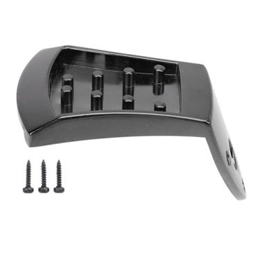 Imagem de Tailpient de Mandolim, Liga de Alumínio Fundido do Triângulo para 8 String Arqueiro de Tampo Com Acabamento Preto e 3 Parafusos Incluídos