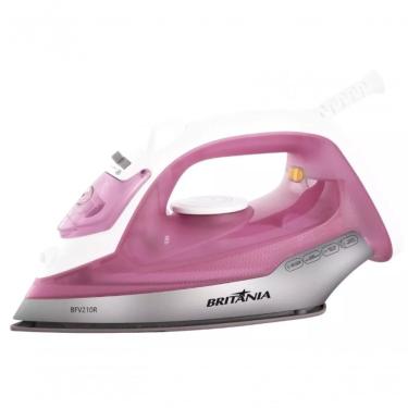 Imagem de Ferro De Passar A Vapor Britania 220V Rosa Antiaderente 1200w