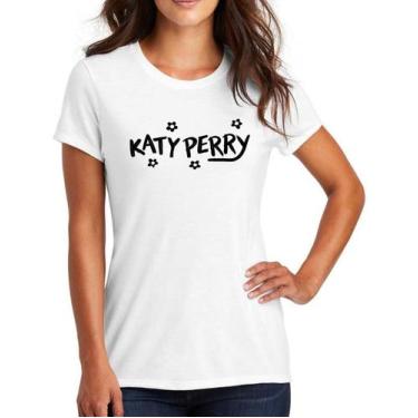 Imagem de Camiseta Feminina Katy Perry Florzinhas Baby Look - DTF - SEMPRENALUTA