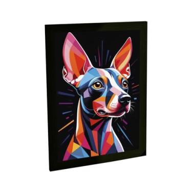 Imagem de Quadro Decorativo Cachorro Cão Pinscher Ilustração Pop Art Decoração Poster Quarto Sala