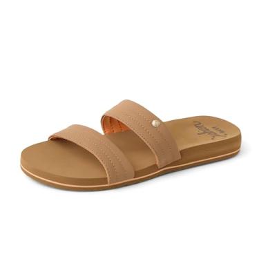 Imagem de REEF Sandália feminina Breeze Kya Slide, palmilha acolchoada macia, suporte de arco, Bronzeado, 40