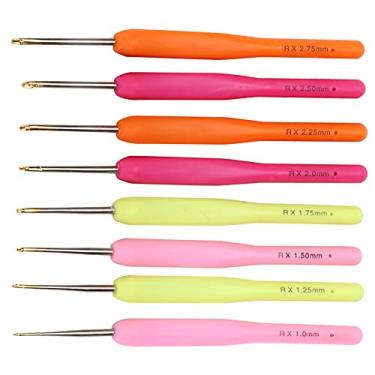 Imagem de Phefop Crochê de Artesanato Fino -conjunto de 1 Mm -2,75 Mm para Tecidos Máximos, Ganchos Polidos para Pressão Reduzida de Dedo e Pulso