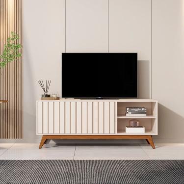 Imagem de Bancada Sala de Estar para Tv até 60 Polegadas 140cm OFFWHITE