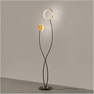 Imagem de Lâmpada De Pé Led Lâmpada De Assoalho Moderna Exclusiva Com Base De Metal Preto Lâmpada Alta De 66,9 Polegadas Para Sala De Estar Luz Quente Luz Branca Alta Luz De Poste Alto, White Light B