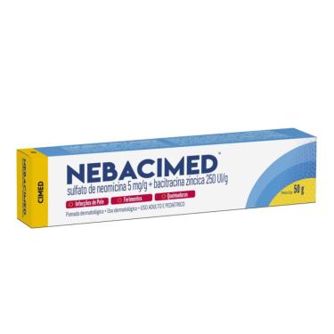 Imagem de Nebacimed 5mg/g + 250UI/g Pomada Anti-Infecção 50g