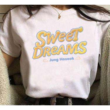 Imagem de Camiseta Sweet Dreams Hope Aesthetic Unissex - sneko, Branco, M