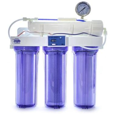 Imagem de Filtro Osmose Reversa 100Gpd + Manometro + Tds In-Line Dual - Br Fish 