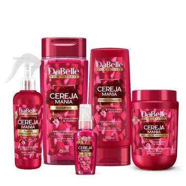Imagem de Kit Cereja Mania Dabelle Shampoo e Condicionador 5 Itens
