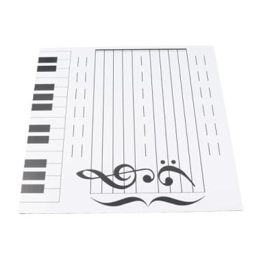 Imagem de Placa de Leitura de Notas de Erase Magnetic a Seco de Akozon para Aulas de Música - Ferramenta de Sala de Aula de Dupla Face para Professores de Piano, Atividades Teoria e Engajamento do Aluno