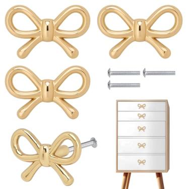 Imagem de Bgzdxhxyr Puxador de armário de gravata borboleta, puxadores decorativos de gaveta de laço, puxadores vintage para casa, quarto, armários de cozinha, armário de ferragens (4)