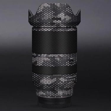 Imagem de Adesivo de lente de câmera para Tamron 18-300 mm F3.5-6.3 adequado para Sony Mount Macro Coat Wraps Film Protector Vinyl Decal Skin 18 300 (Mamba Titanium)