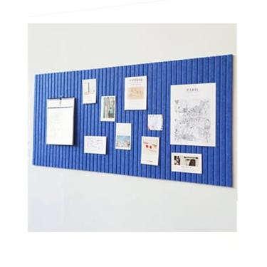 Imagem de Rokeblau Quadro de avisos grande de 122 x 81 cm, quadro decorativo de feltro, quadro de exibição de fotos dobrável de 0,9 cm de espessura com fita autoadesiva, quadro de visão para paredes de escola