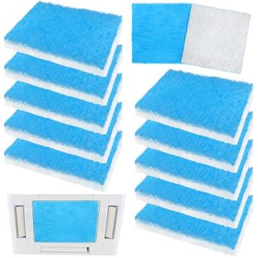 Imagem de Motipuns Pacote com 50 almofadas de filtro de exaustão para cabine de pintura 50,8 cm x 50,8 cm x 6,1 cm, filtros de cabine de tinta spray de fibra de vidro de fibra de vidro resistente para aerógrafo