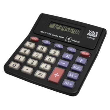 Imagem de Calculadora De Mesa Eletrônica 8 Dígitos Visor De LCD - Yins